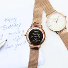 Personalised  Architect Rose Gold Watch Gift For Birthdays