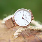 Personalised  Architect Rose Gold Watch Gift For Birthdays