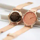 Personalised  Architect Rose Gold Watch Gift For Birthdays