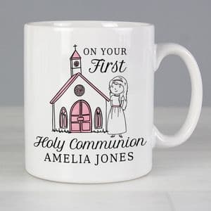 Personalised First Holy Communion Mug Gift For Little Girl