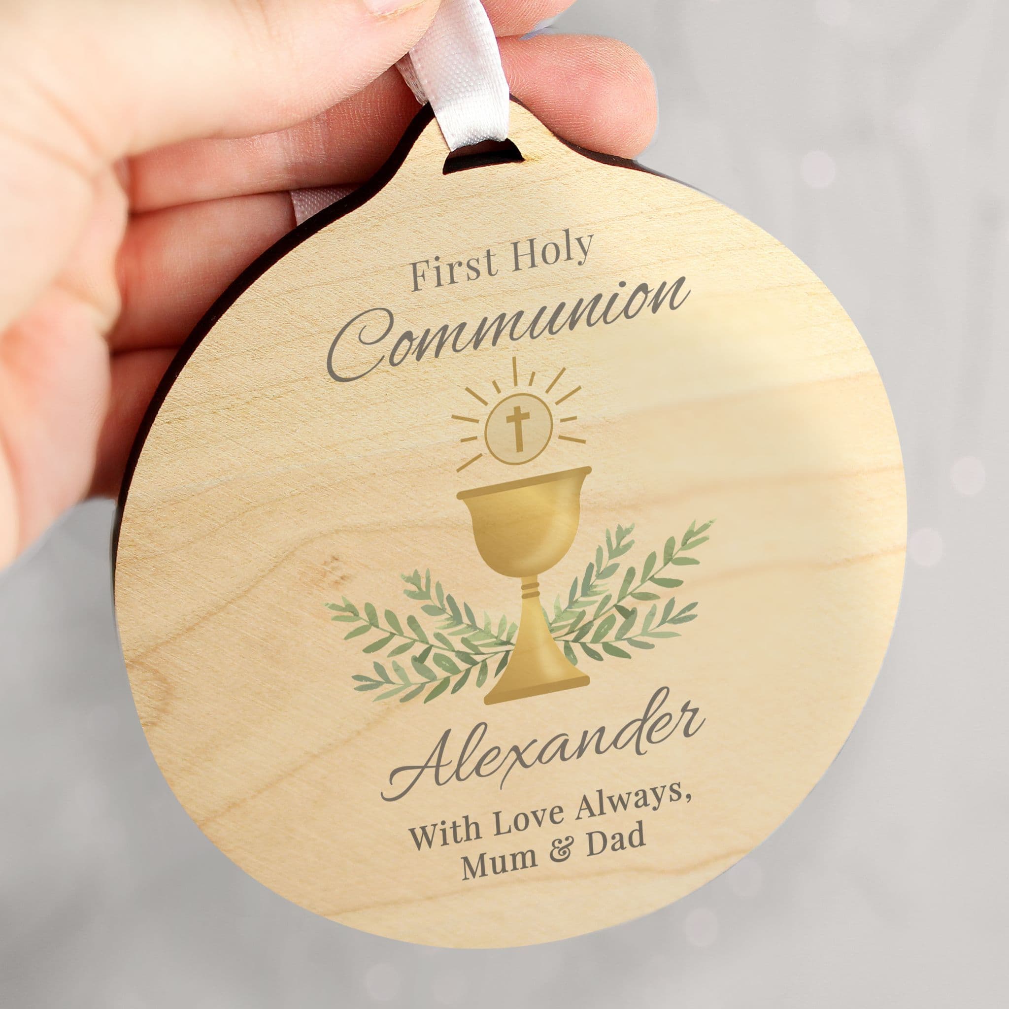 Artful Craftsmead Personalised First Holy Communion Wooden Magnets – Keepsake Fridge Gift, Boy/Girl