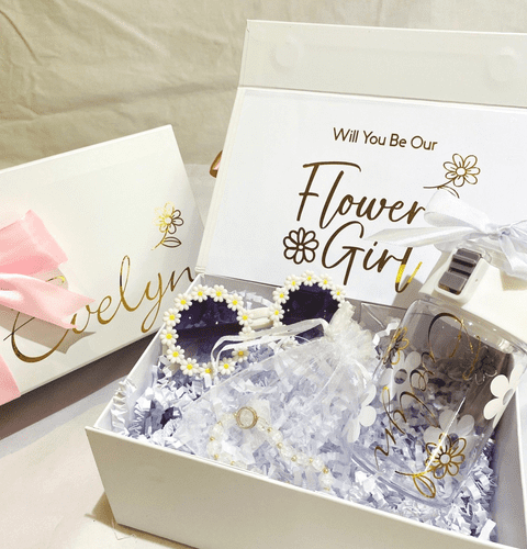 Personalised Flower Girl Bridesmaid Proposal Ready To Go Giftbox
