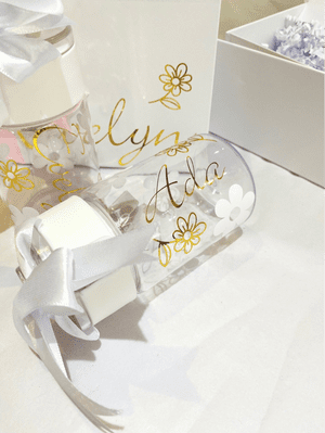 Personalised Flower Girl Bridesmaid Water Bottle 350ml