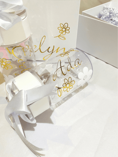 Personalised Flower Girl Bridesmaid Water Bottle 350ml