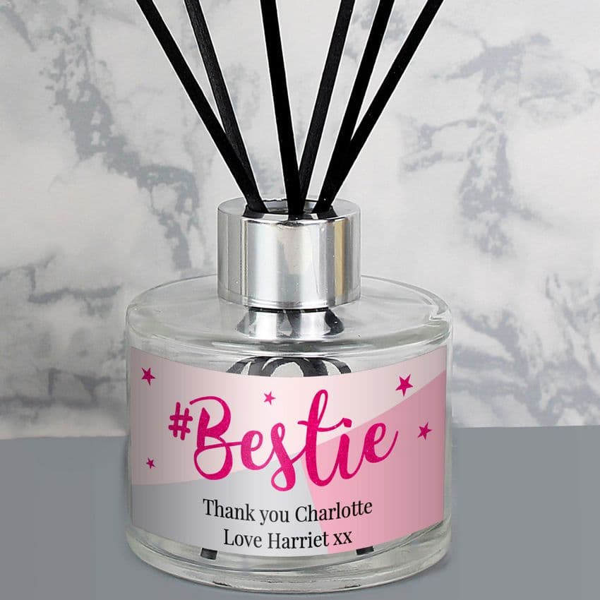 Personalised Gift For Best Friend Fragranced #Bestie Reed Diffuser