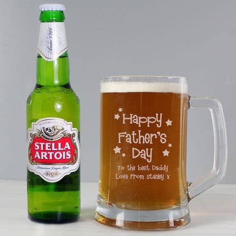 Personalised Happy Fathers Day Beer Set Gift