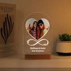 Personalised Heart Photo Upload Colour Change LED Light - Unique Valentines & Anniversary gift