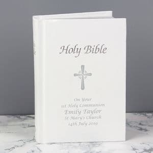 Personalised Holy Bible Gift For Christening, Holy Communion and Confirmation