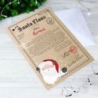 Personalised Letter From Santa Gift For Children - Letter from Father Christmas Free Postage