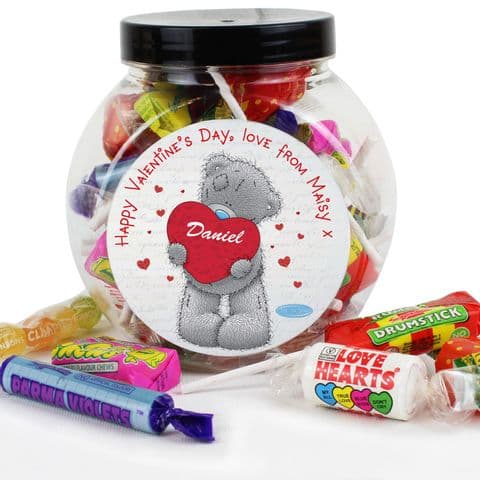 Personalised Me To You Retro Sweet Jar Gift For Valentines Day, Anniversary & Birthday