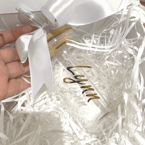 Personalised Modern Glass Can Drinking Cup With Glass Straw