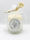 Personalised Initials Monogram Scented Candle Wedding & Anniversary Favour table gift for guests