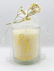 Personalised Monogram Scented Candle Wedding & Anniversary Favour table gift for guests