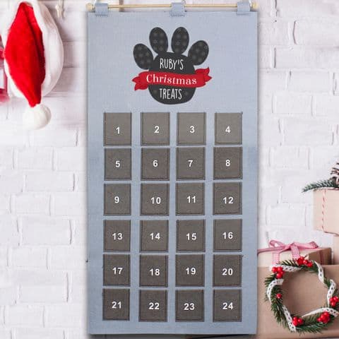 Personalised Pet Advent Calendar Christmas Gift For Cats and Dogs