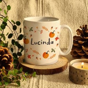 Personalised Pumpkin Mug Any Name Any Message Gift