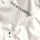 Personalised Special Date Roman Numeral Hoodie Sweatshirt Couples gift