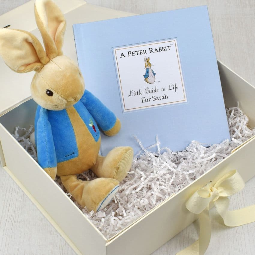 Peter Rabbit Personalised Book and Soft Toy Gift For Children. Unique gift for birthday and Christmas