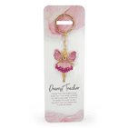 Pink Crystal Angel Keyring - Dearest Teacher thank you gift