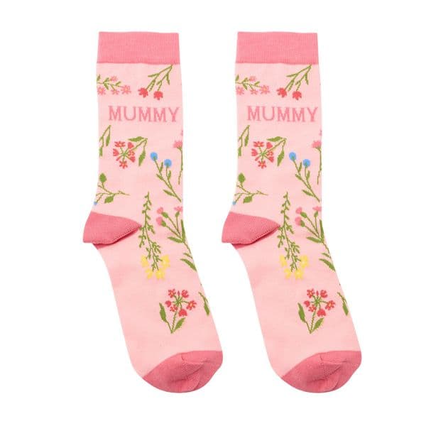 Pink Floral Mummy Socks By The Cottage Garden