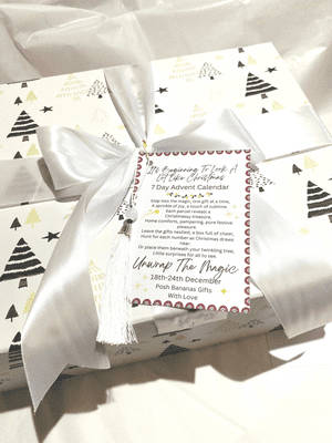 Posh Bananas 7-Day Christmas Surprise Advent Calendar – Luxury Festive Treat Box