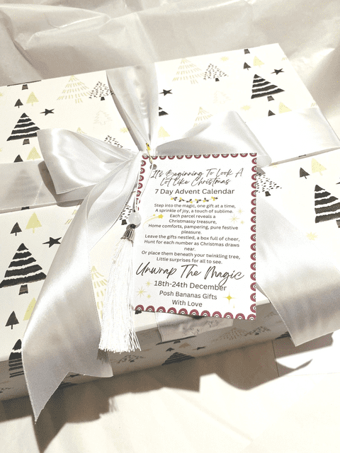 Posh Bananas 7-Day Christmas Surprise Advent Calendar – Luxury Festive Treat Box