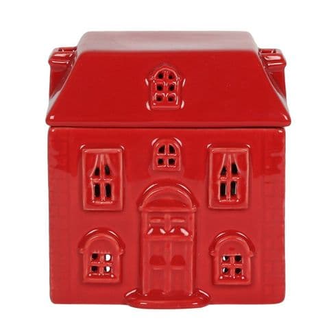 Red Ceramic House Oil and Melt Burner