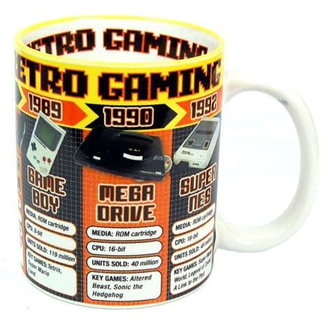 Retro gaming Mug Featuring Atari, Sega and Nintendo Retro Consoles - Retro Mug