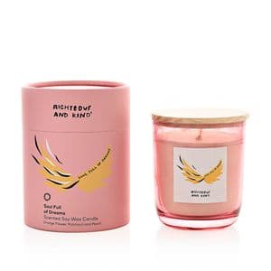 Righteous and Kind Pink Scented Angel Wings Candle