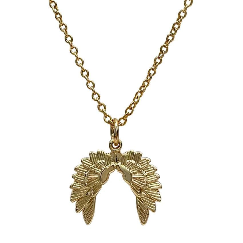 Righteous & Kind Gold Plated Angel Wings protection necklace gift for mothers day and birthday