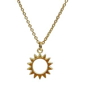 Righteous & Kind Gold Plated Sun Necklace