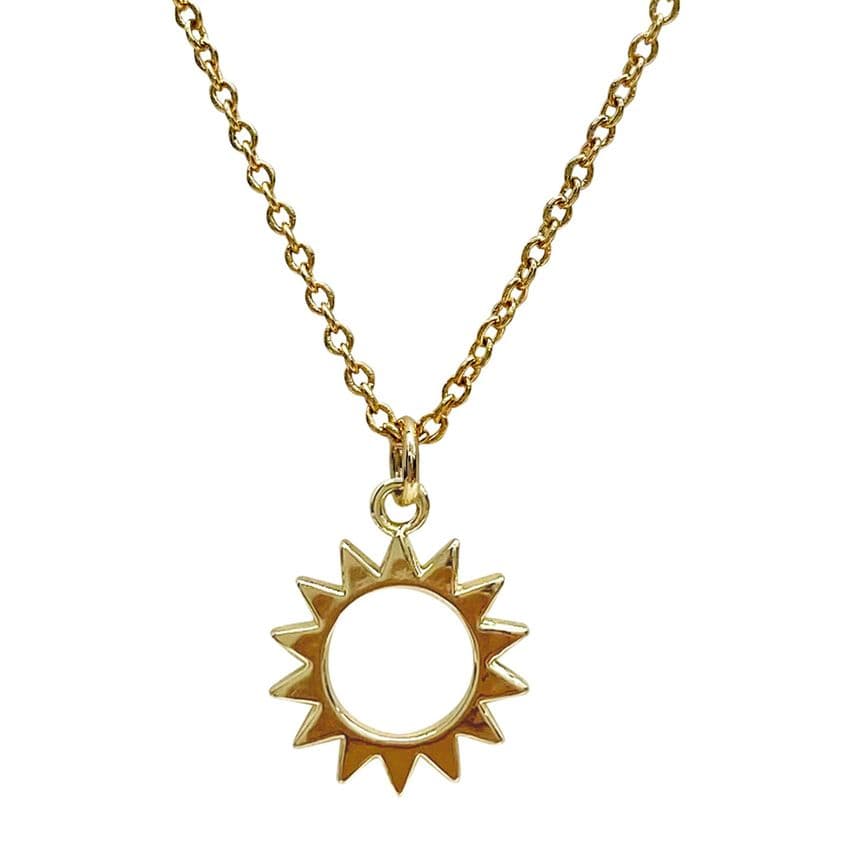 Righteous & Kind Gold Plated sun design Necklace gift for mothers day and birthday