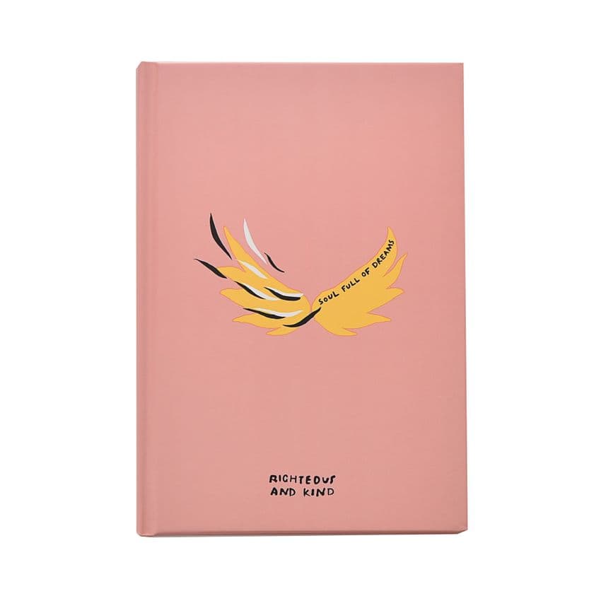 Righteous & Kind Pink A5 Hardback Notebook - Soul Full Of Dreams Gift
