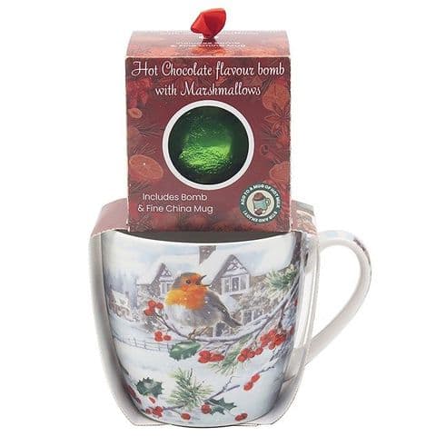 Robin Mug & Hot Chocolate Bomb Gift Set (McNeil Collection)
