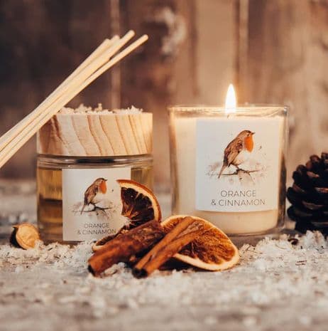 Robin Redbreast Design Reed Diffuser by Meg Hawkins Home Fragrance ...