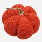 Rust Pumpkin Doorstop Autumn Home Decoration