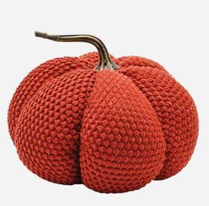 Rust Pumpkin Doorstop Autumn Home Decoration