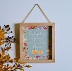 Rustic Wooden Autumn Quote Wall Plaque - Pumpkin Spice and All Things nice quote