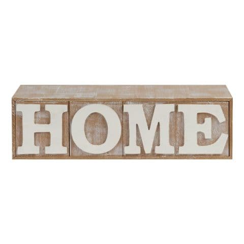 Rustic Wooden Home Storage Box With 4 Drawers