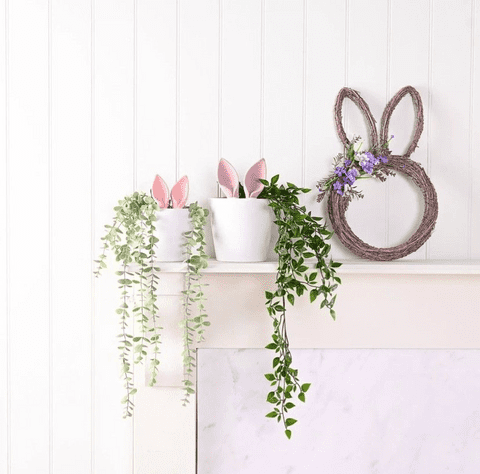 Set of 2 Bunny Ears Plant Pots
