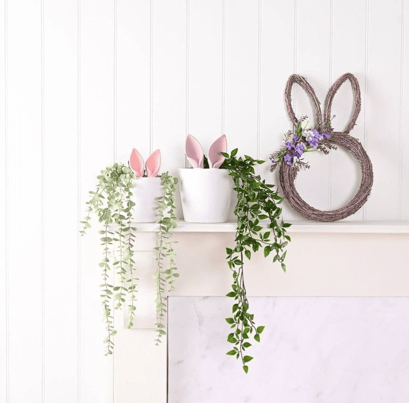 Bunny Ears Plant Pot Easter home accessory