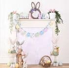 Set Of 2 Mr & Mrs Easter Bunny Standing Ornaments with long legs