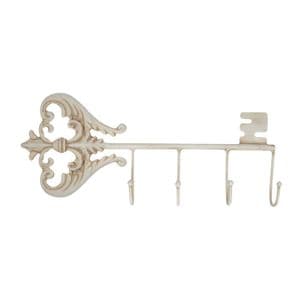 Shabby Chic French Style White Key Wall Hook Country Garden & Home Accessory