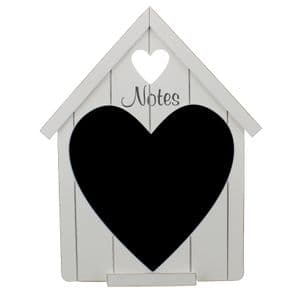 Shabby Chic Wooden Heart Chalk Board Country Living Home Decor Accessory