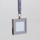 Silver Plated and Diamante Mini Photo Frame Christmas Tree Decoration Gift
