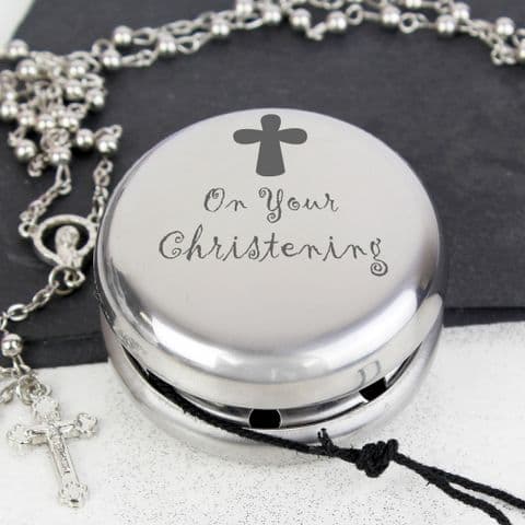 Silver yoyo gift  On Your Christening YOYO with cross christening present