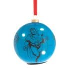Superman Light Up LED Christmas Bauble DC Comic Gift - Official licensed Warner Bros merchandise