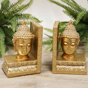 Thai Buddha Golden Bookends Home and Office Ornament