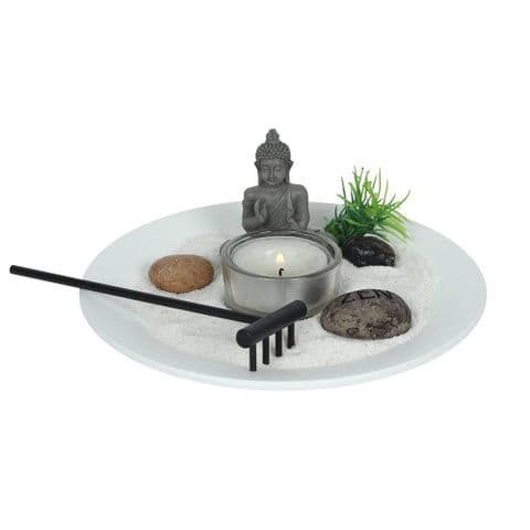 Thai Buddha Mini Zen Garden Kit Candle Holder