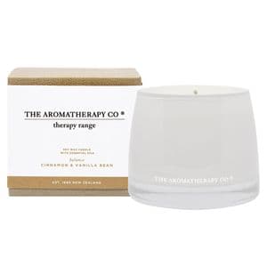 The Aromatherapy Company Cinnamon & Vanilla Therapy Candle 260g - Balance