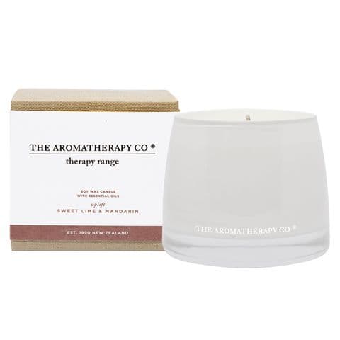 The Aromatherapy Company Sweet Lime & Mandarin Therapy Candle 260g - Uplift